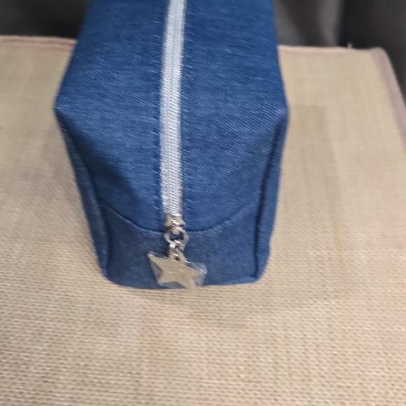 Dior Beauty Denim Blue Cosmetic Pouch NWOT - Picture 4 of 8